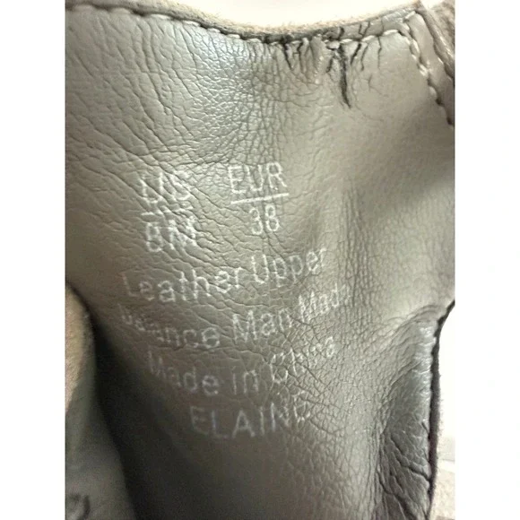 Sam Edelman Suede Fringe Block Heel Booties Boot Sandals Gray Sz 8 boho western - Picture 11 of 12